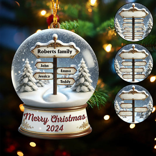 Merry Christmas - Personalized Family Ornament