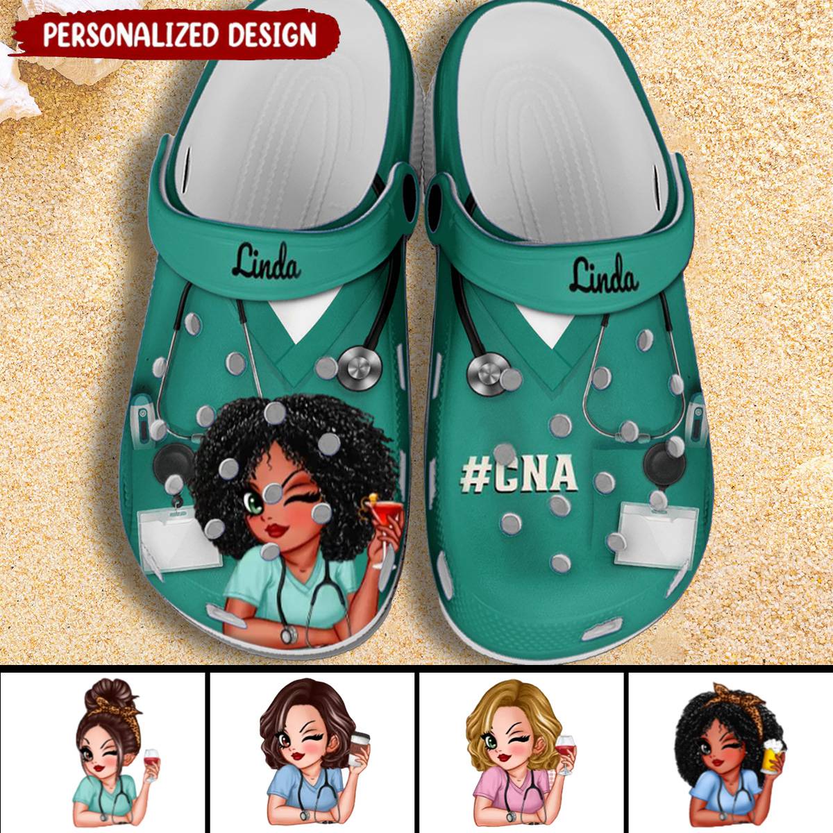 Nurse Scrub CNA RN Healthcare Worker Personalized Clog For Nurse