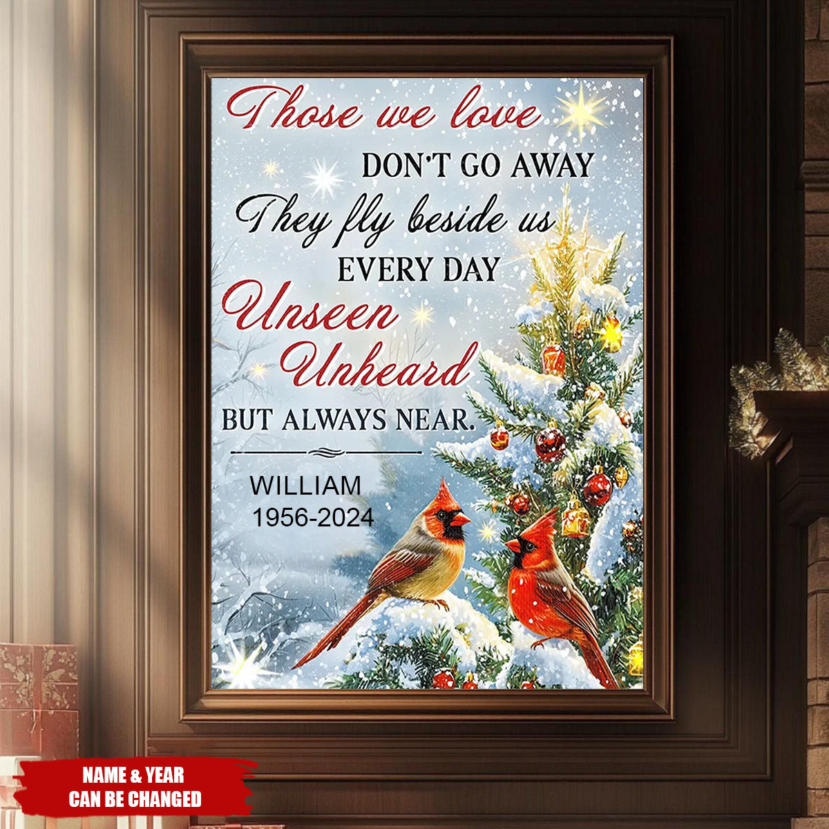 Christmas In Heaven – Personalized Memorial Christmas Poster