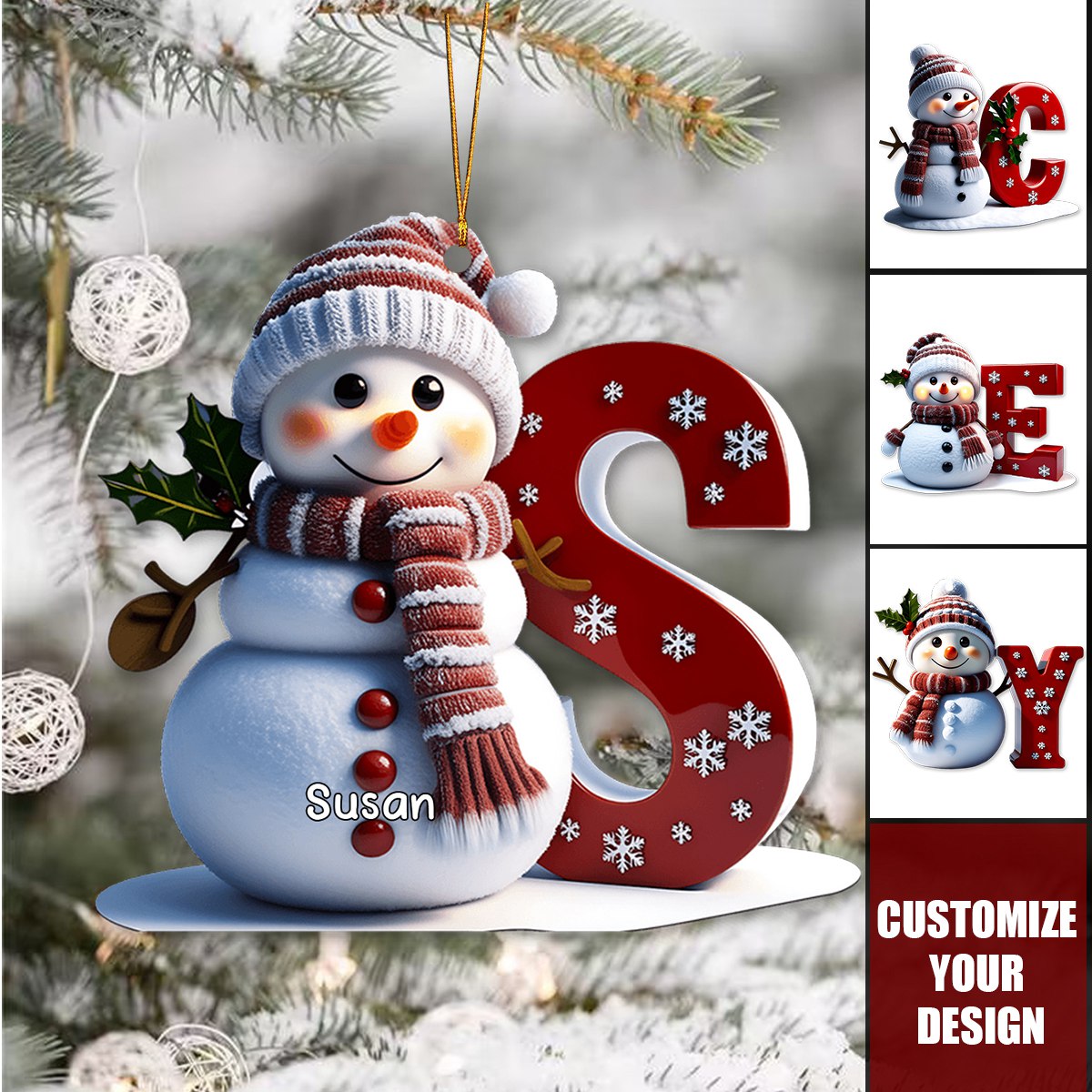 Merry Christmas - Personalized Family Ornament