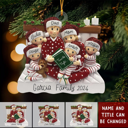 Personalized People Pajama Family Christmas Ornament