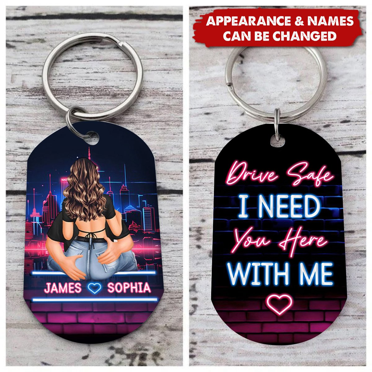 Drive Safe My Butt Would Be So Lonely Without You Touching It - Personalized Keychain