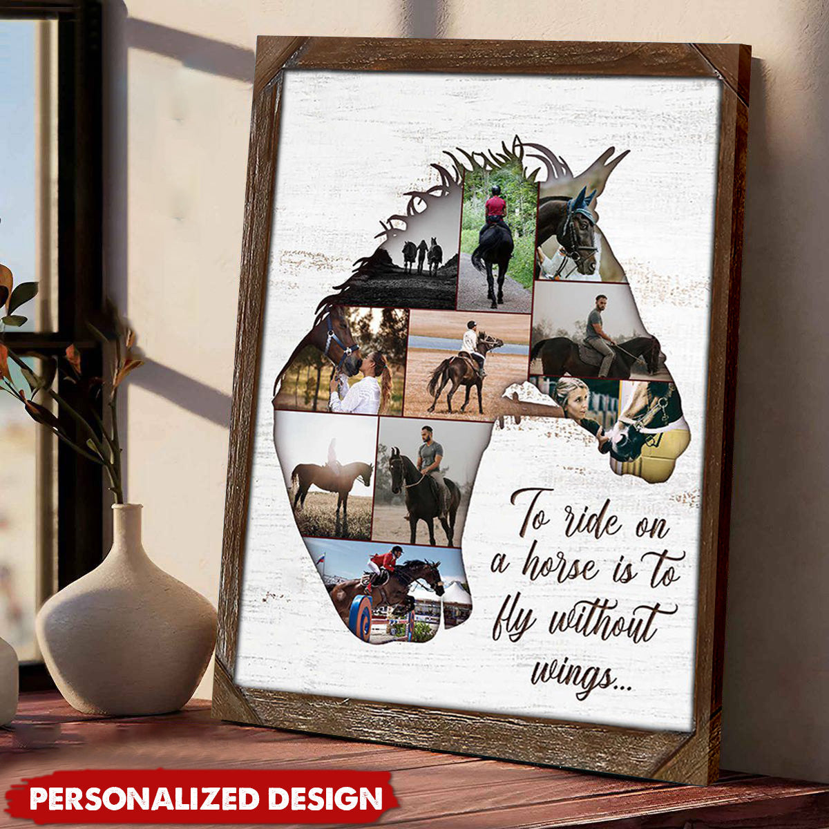 Personalized Horse Collage Poster, Gift For Horse Lover