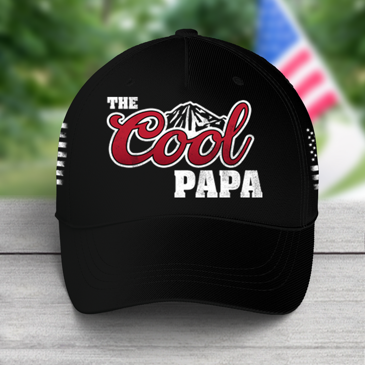 Personalized The Cool Papa Cap, Custom Nickname Classic Cap 3D