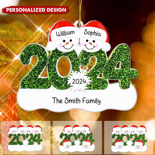 2024 Family Christmas Customized Name Home Ornament Gift