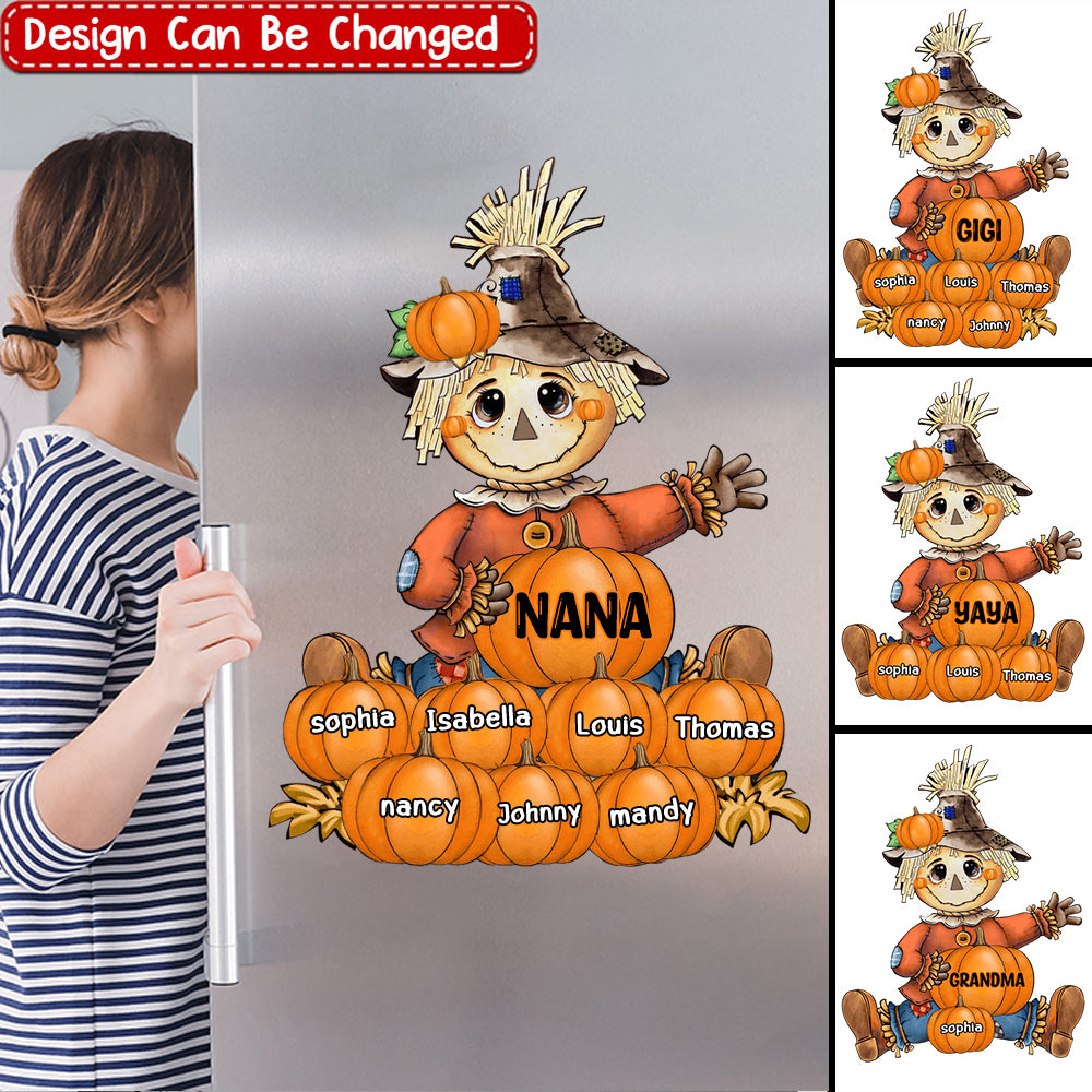 Fall Seasons, Pumpkin Grandma- Mom Personalized Sticker Decal