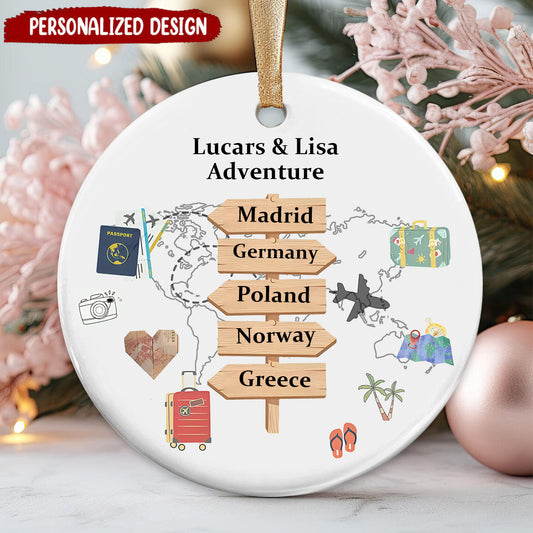 Personalized Travel Adventure Souvenir-Gifts For Travel Lover