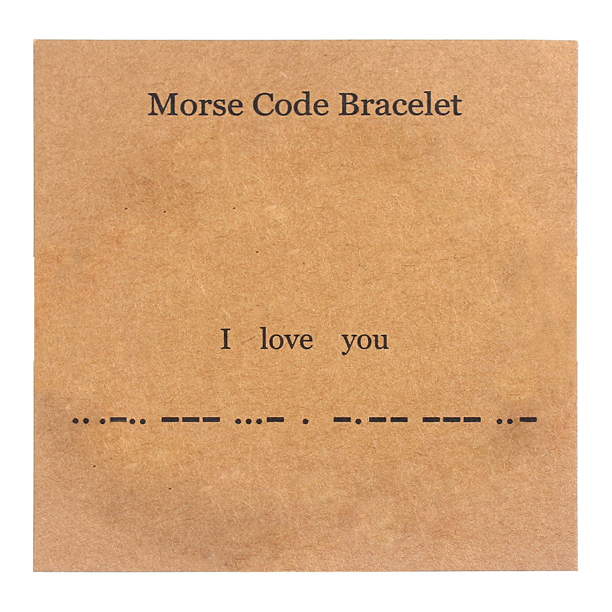 I Love You Matching Morse Code Bracelet For Couples