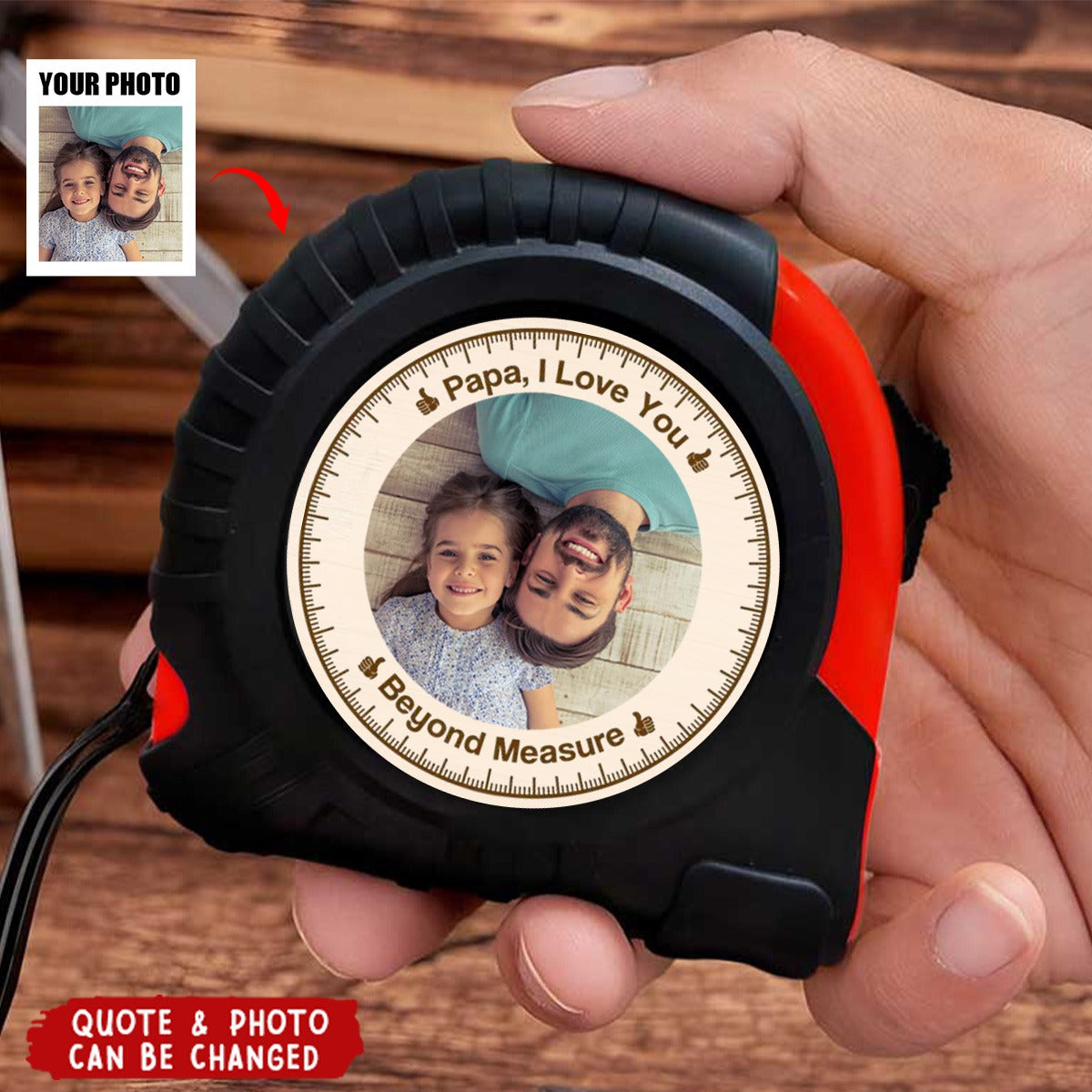 Dad I Love You - Personalized Custom Tape Measure - Gift For Dad