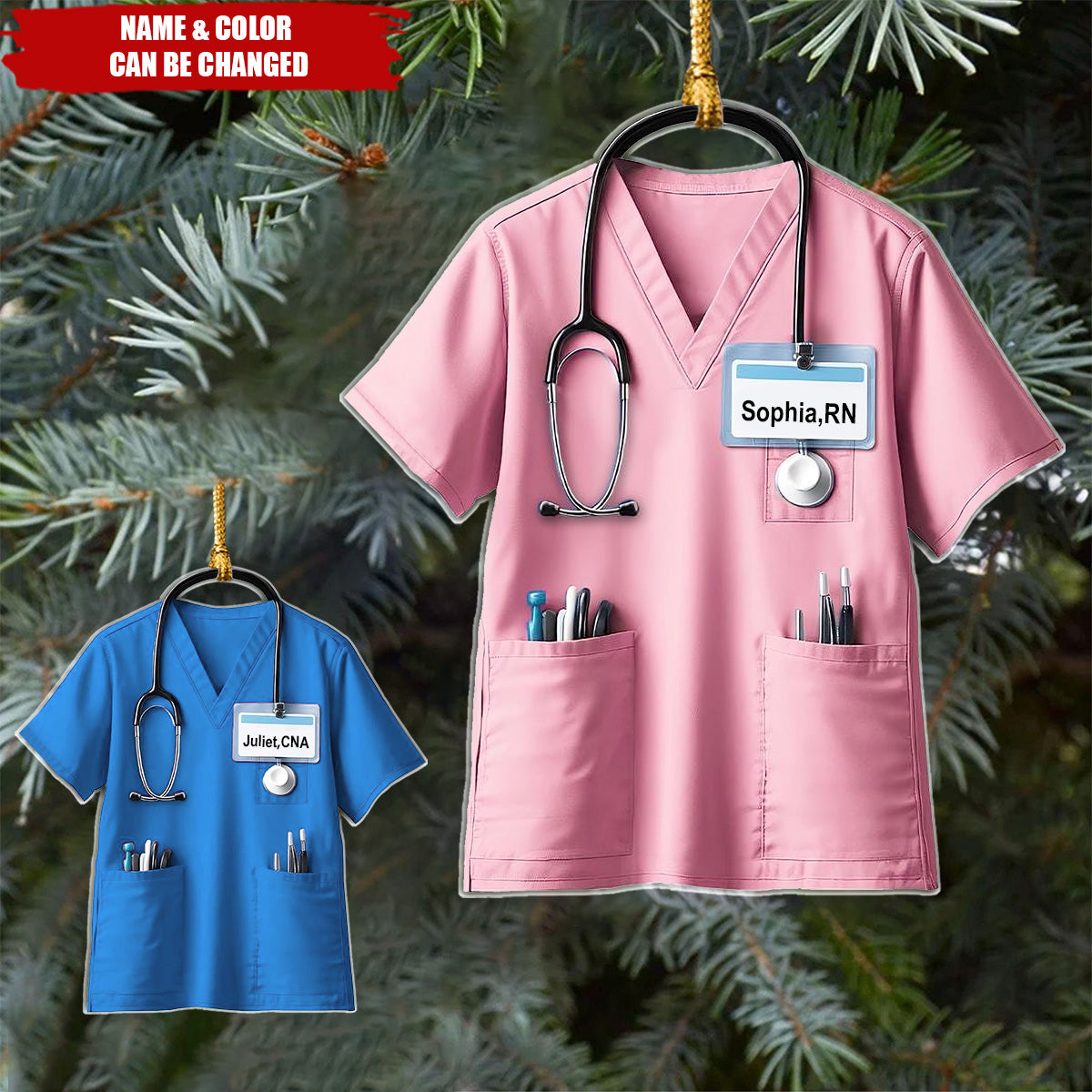 Personalized Nurse Uniform Ornament - Christmas Gift For Nurse