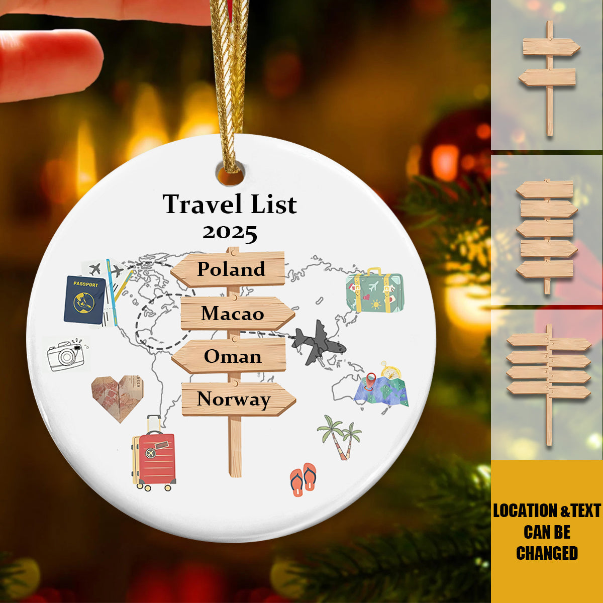 Personalized Travel Adventure Souvenir-Gifts For Travel Lover