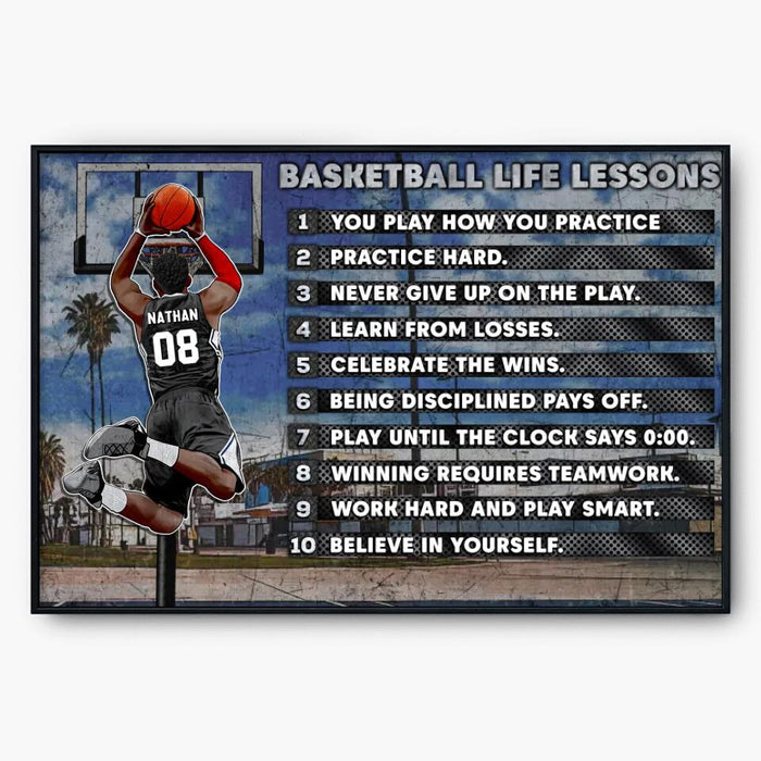 Custom Personalized Basketball Poster, Gift For Basketball Lover