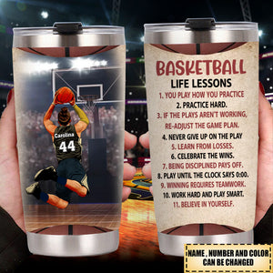 Custom Personalized Basketball Tumbler - Gift Idea For Basketball Lovers