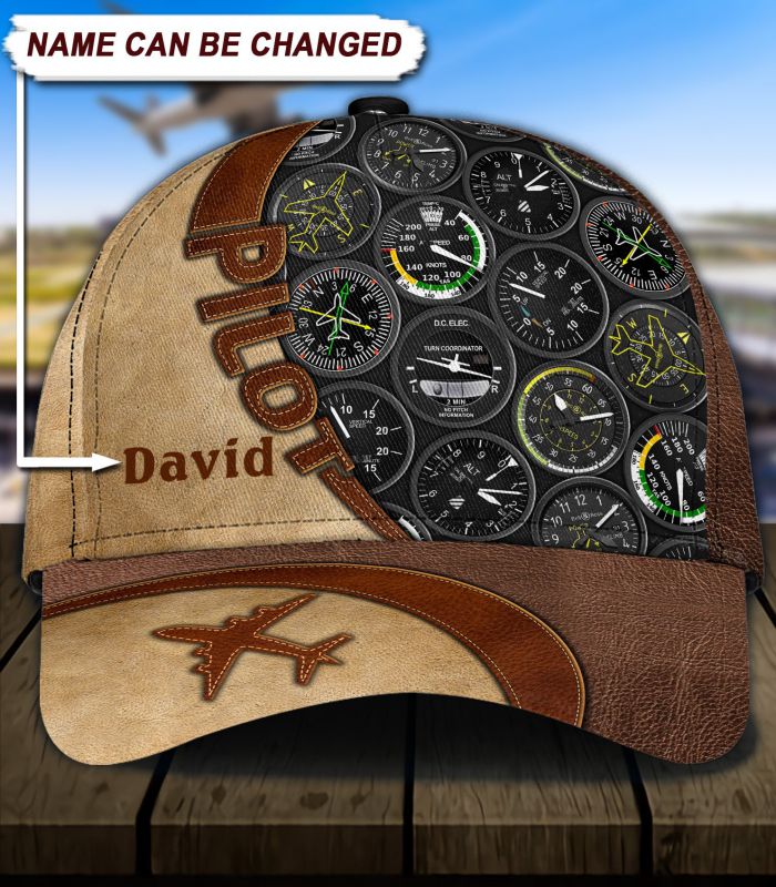 Personalized Pilot Classic Cap - Personalized Gift for Pilot