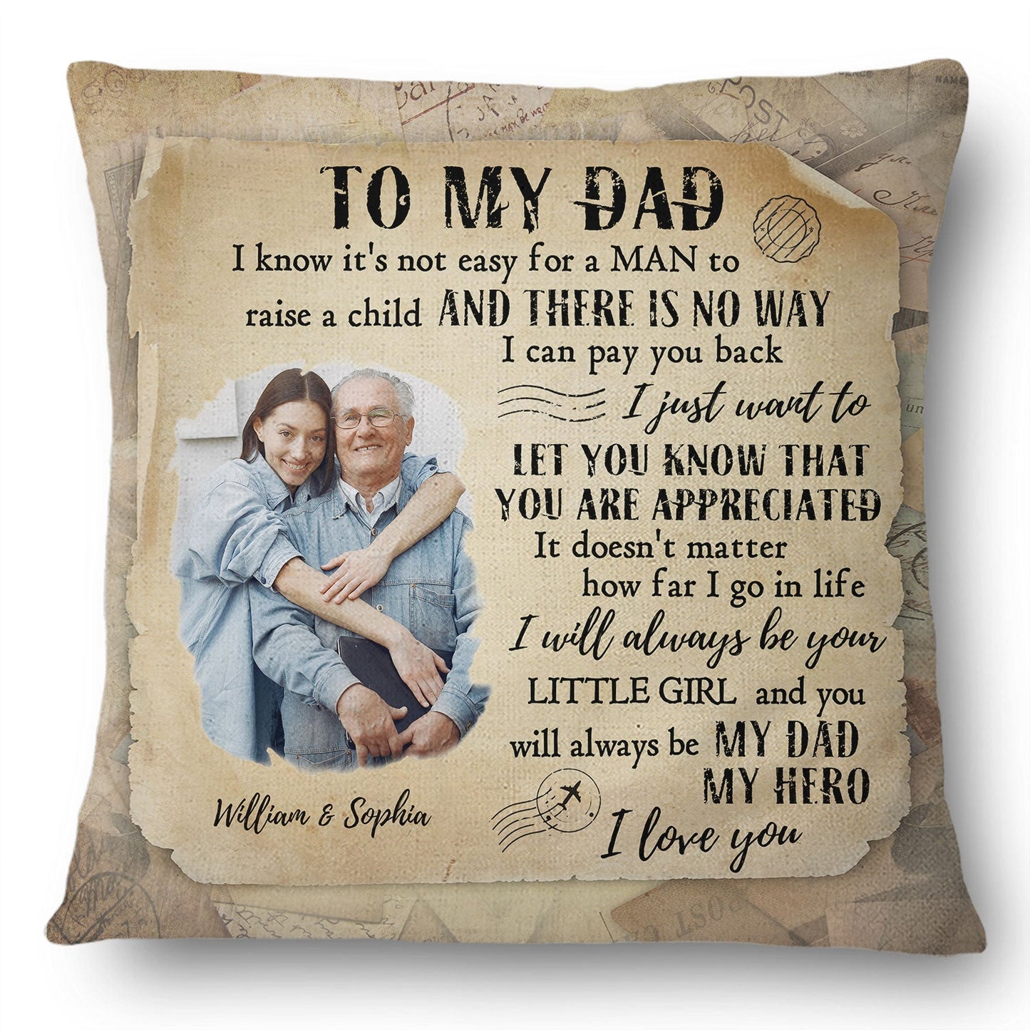 Custom Photo It's Not Easy For A Man - Personalized Custom Pillowcase