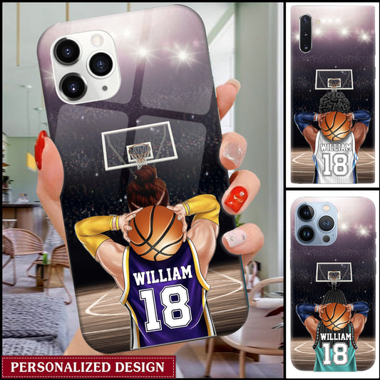 Personalized Basketball Phone Case - Gift For Basketball Lovers