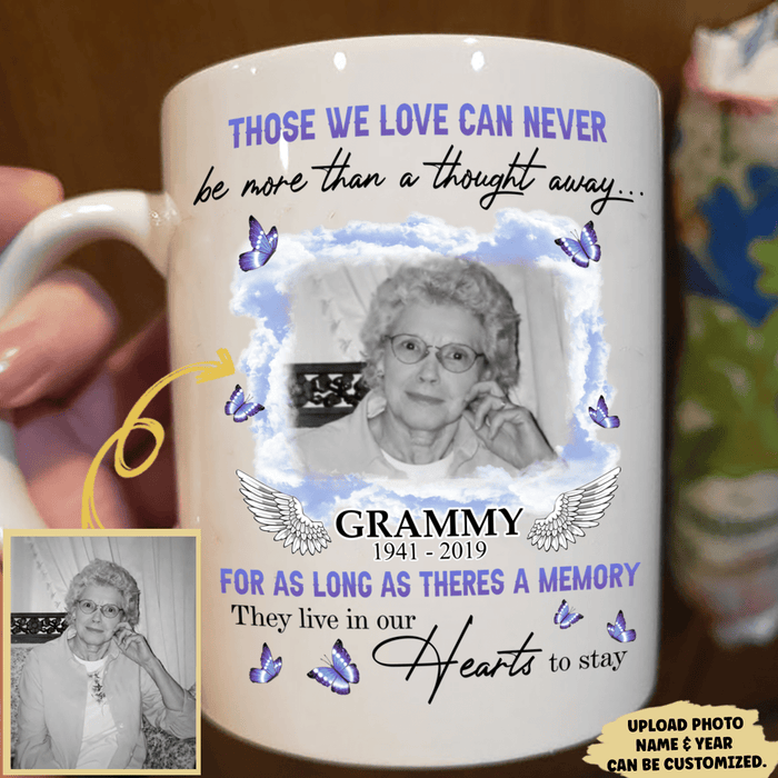 Those We Love Can Never Be More Than A Thought Away Family Memorial Coffee Mug