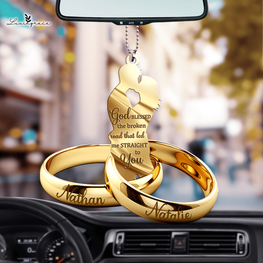 Couple Gift Couple Rings Personalized Ornament