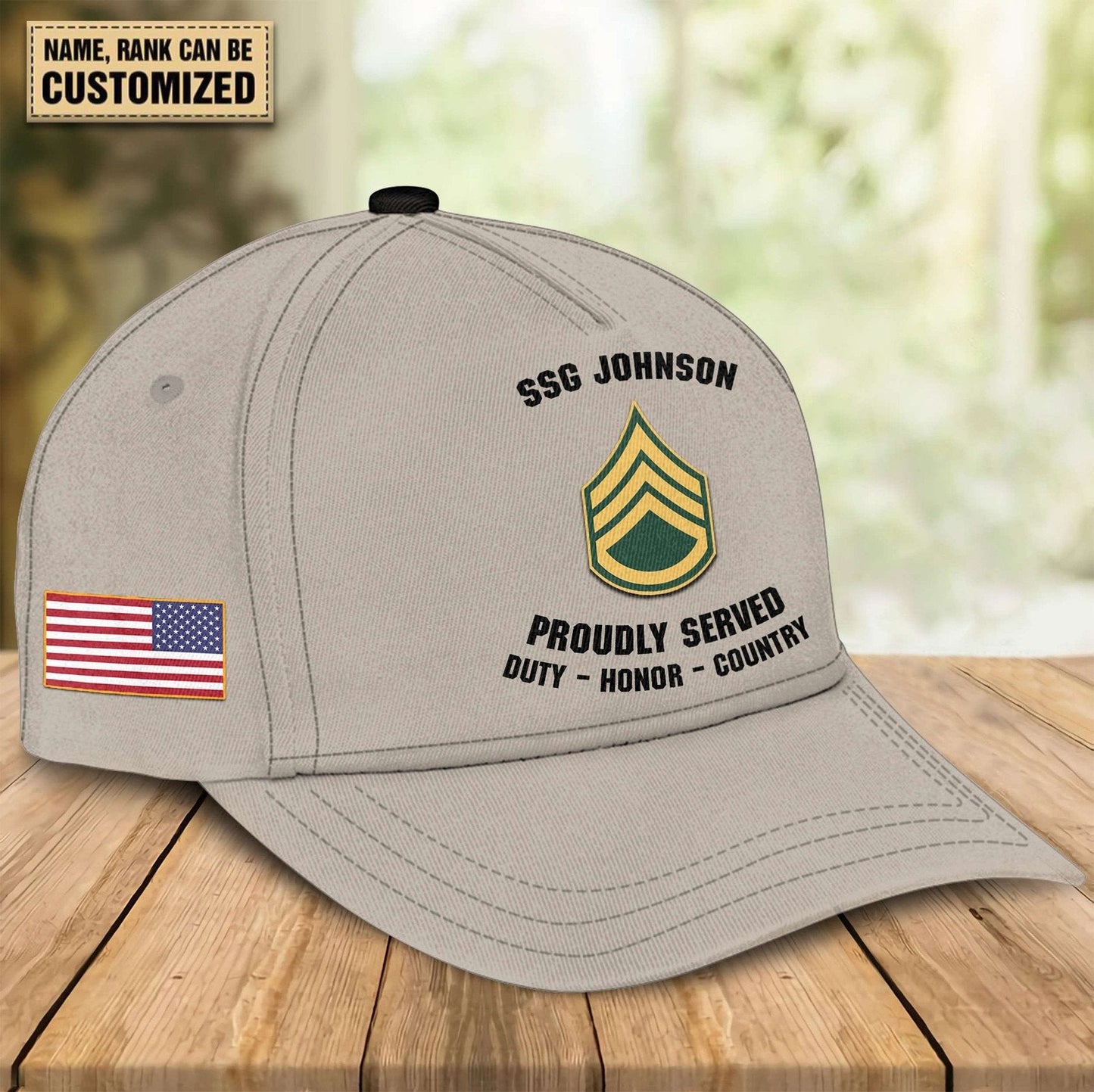 ARMY VETERAN PERSONALIZED CLASSIC CAP