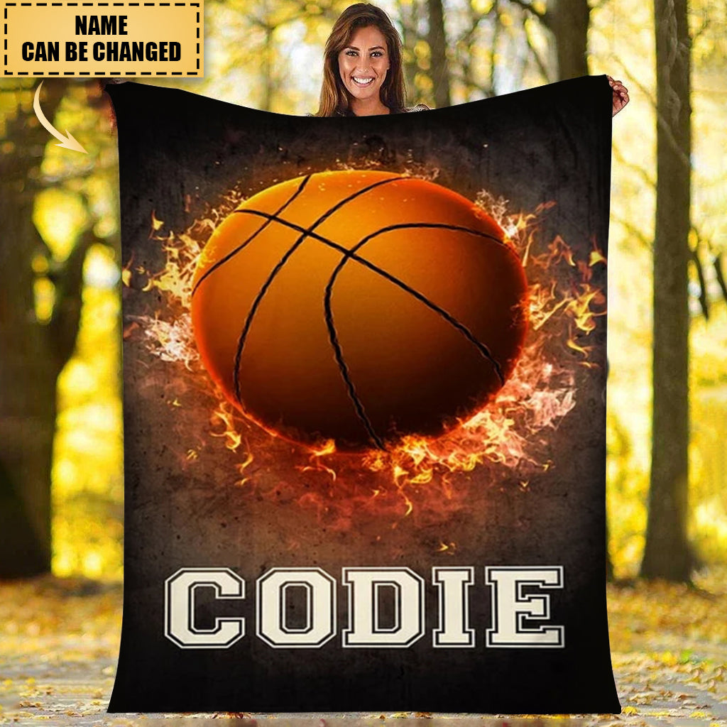 Personalized Basketball Blanket