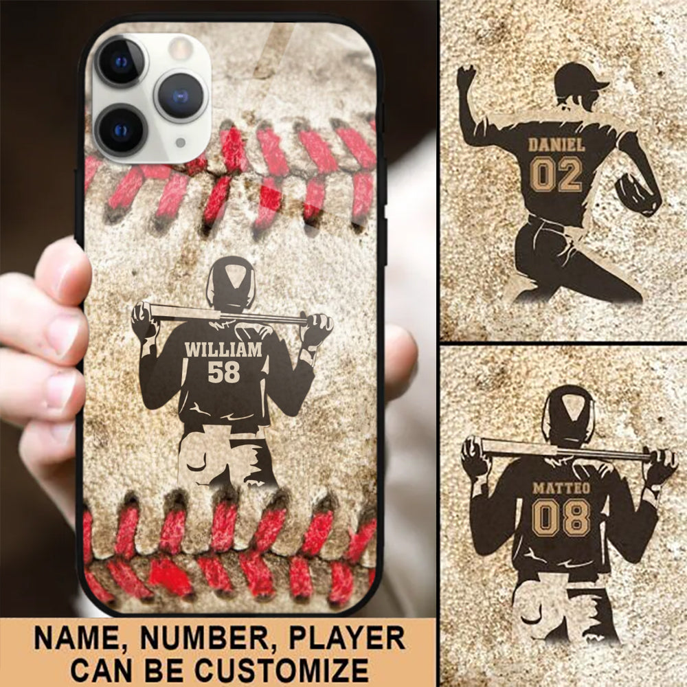 Baseball Player Sport Personalized Phone Case-Gift For Baseball Lovers