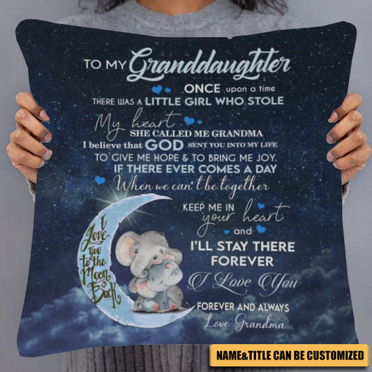 Personalized To My Granddaughter Throw Pillowcase