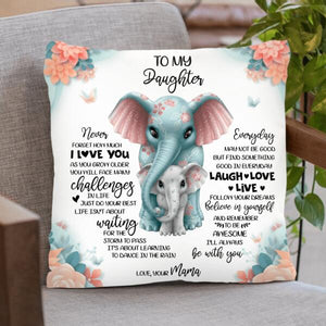 Custom Personalized To My Daughter/Granddaughter Pillowcase - Best Gift For Daughter/Granddaughter - Never Forget How Much I Love You