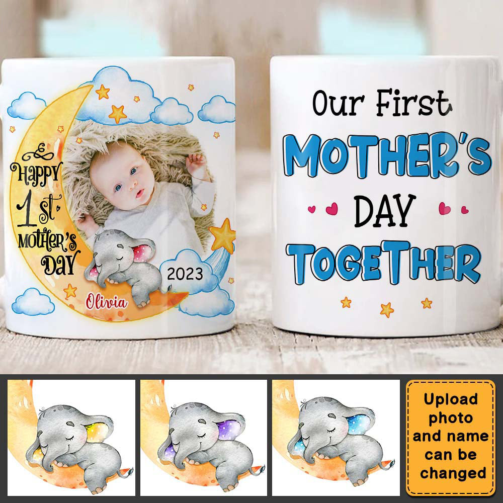 First Mother's Day Elephant Photo Mug