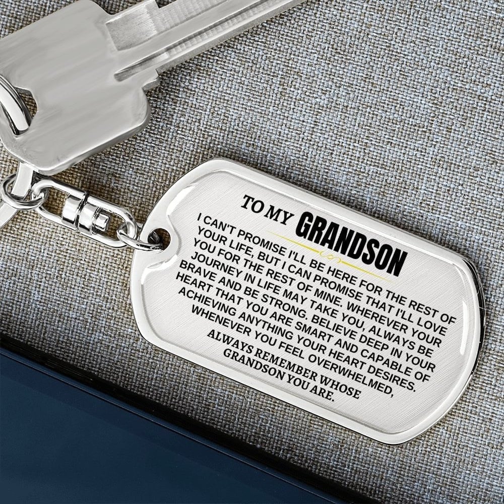 🎁Perfect Christmas Gift to Grandson Keychain