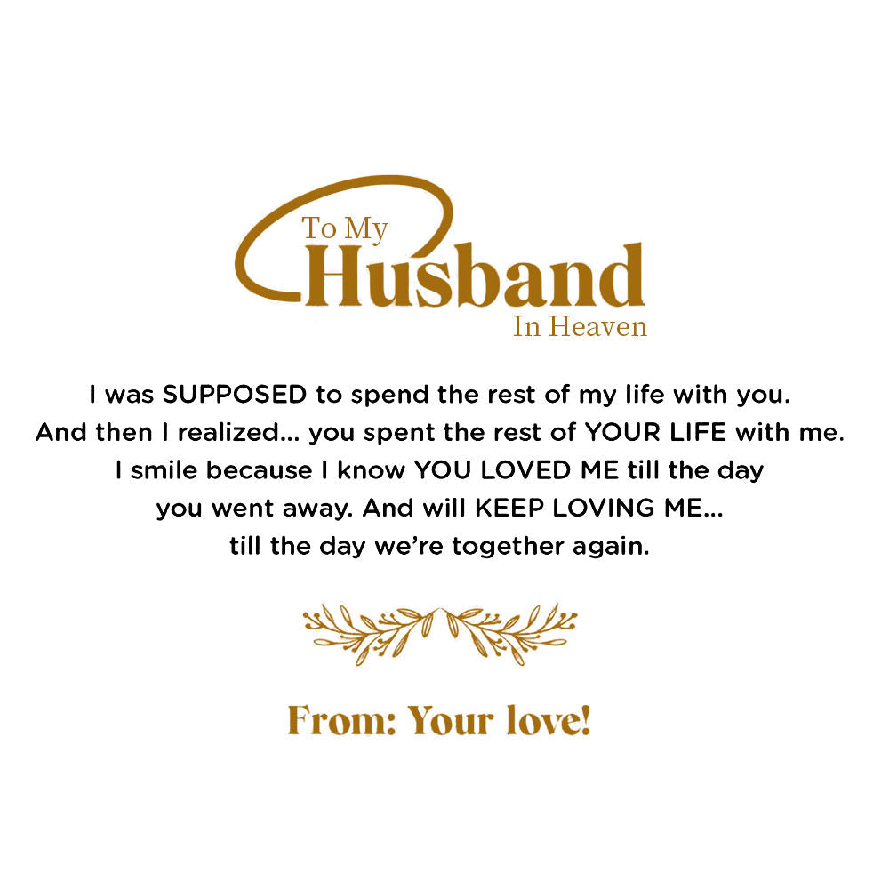 To My Husband In Heaven Memorial Bracelet