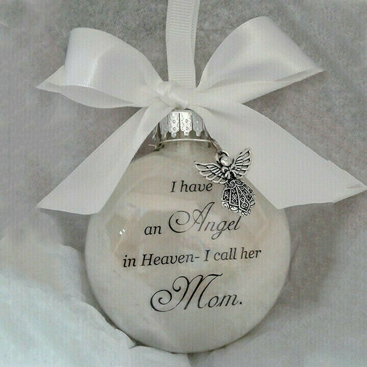 Beautiful ornaments feather ball - Angel In Heaven Memorial Ornament