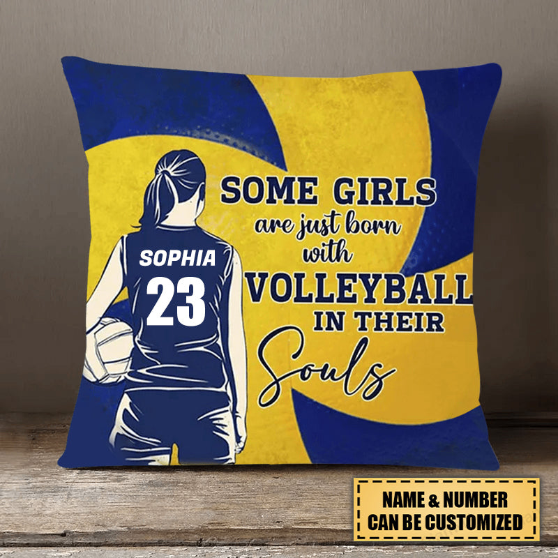 Personalized Love Volleyball Girl Pillow - Gift For Volleyball Lovers