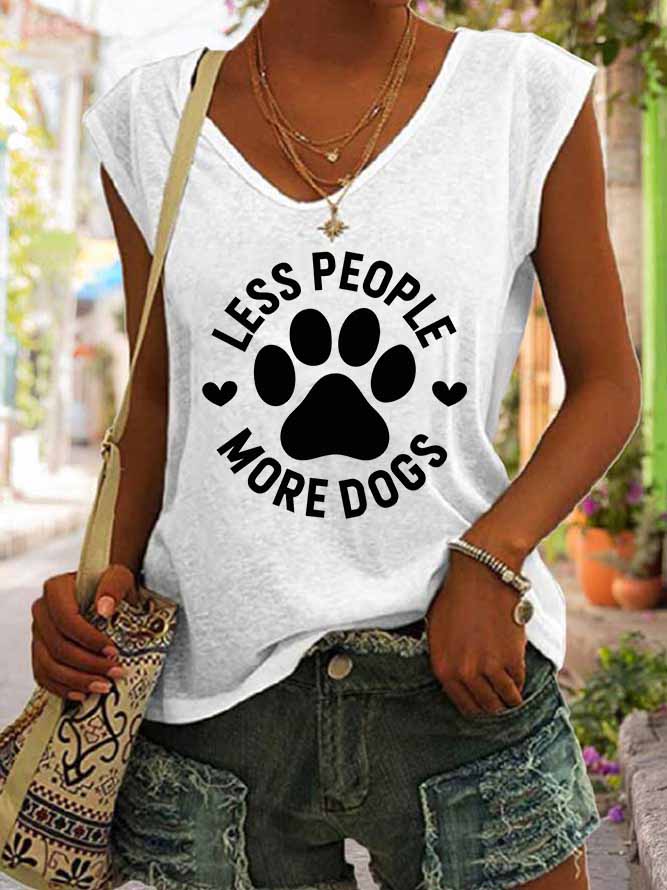 Women's Less People More Dogs Tank Top