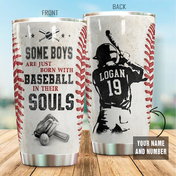 Personalized Baseball Tumbler - Gift For Baseball Lover