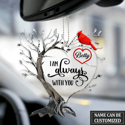 Cardinal Memorial Tree Personalized Flat Acrylic Ornament