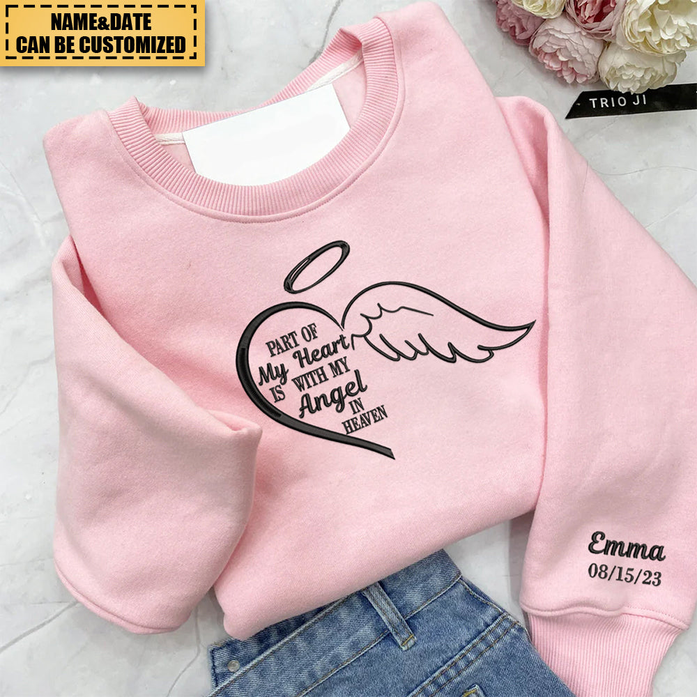 Part Of My Heart Is With My Angel In Heaven Sweatshirt