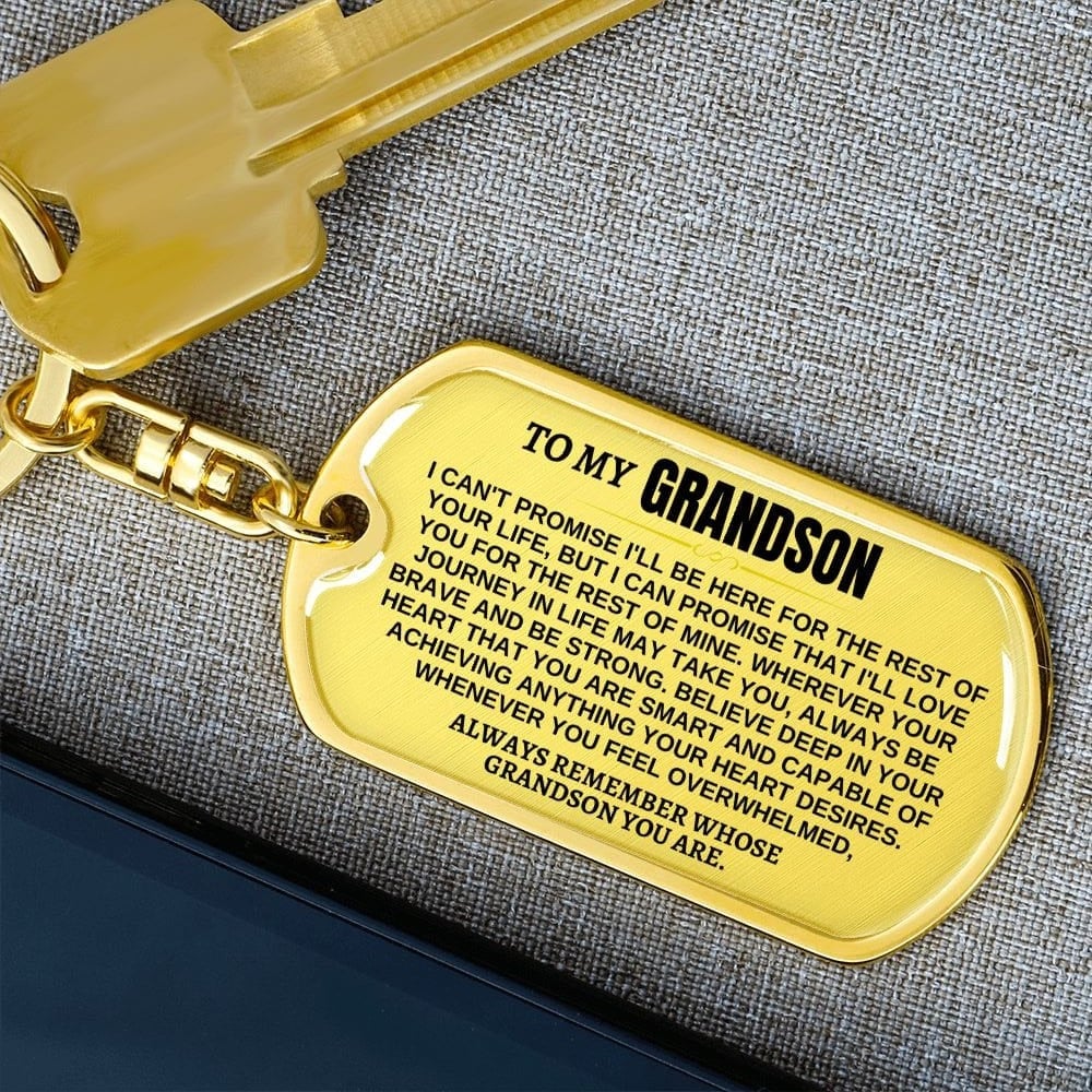 🎁Perfect Christmas Gift to Grandson Keychain