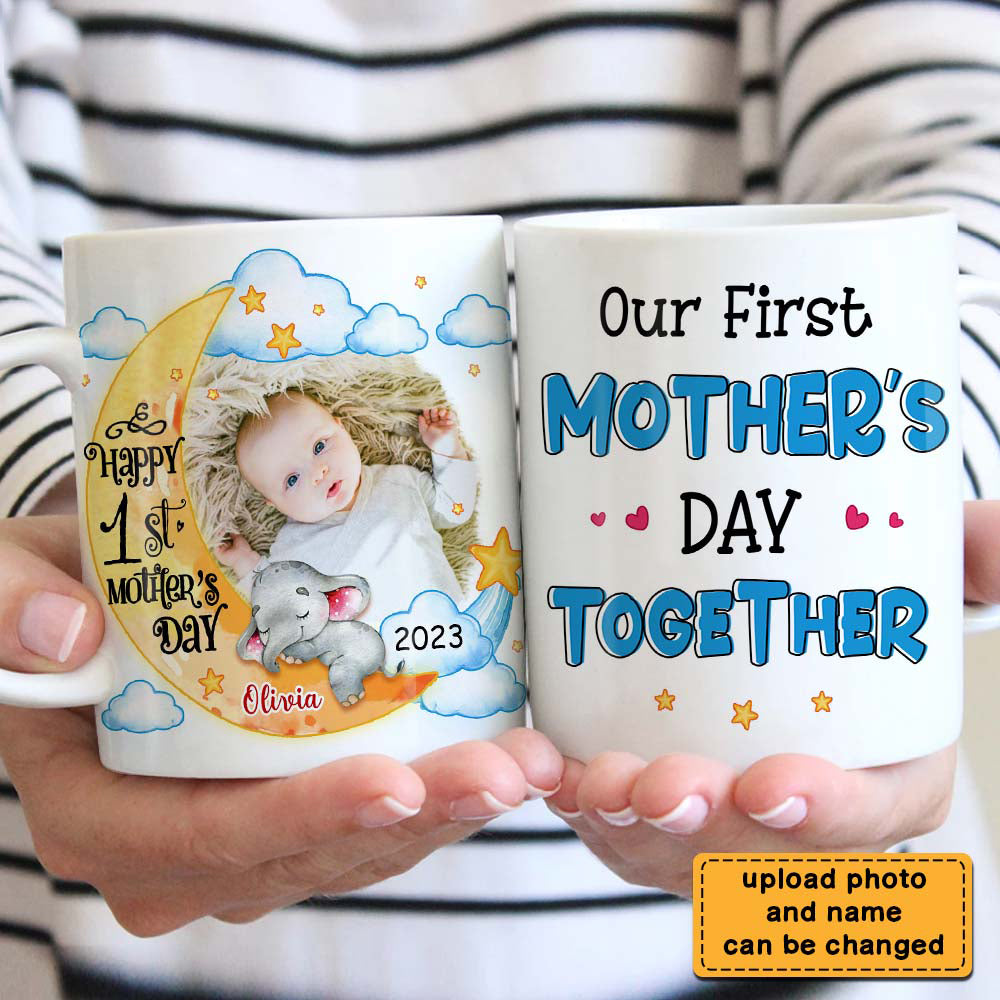 First Mother's Day Elephant Photo Mug