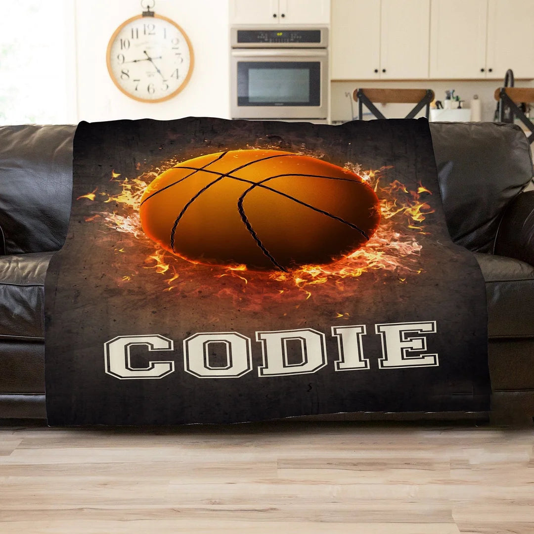 Personalized Basketball Blanket