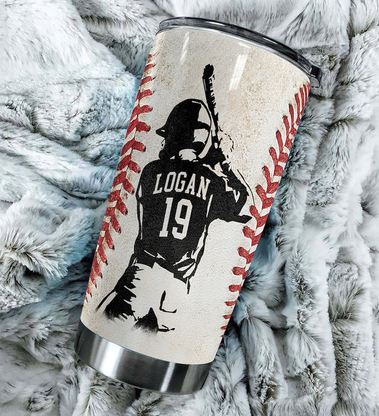 Personalized Baseball Tumbler - Gift For Baseball Lover