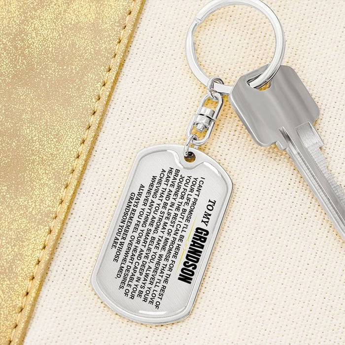 🎁Perfect Christmas Gift to Grandson Keychain