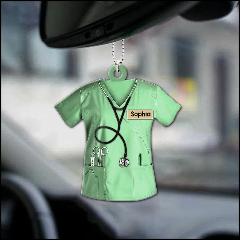 Personalized Nurse Uniform Ornament - Gift For Nurse