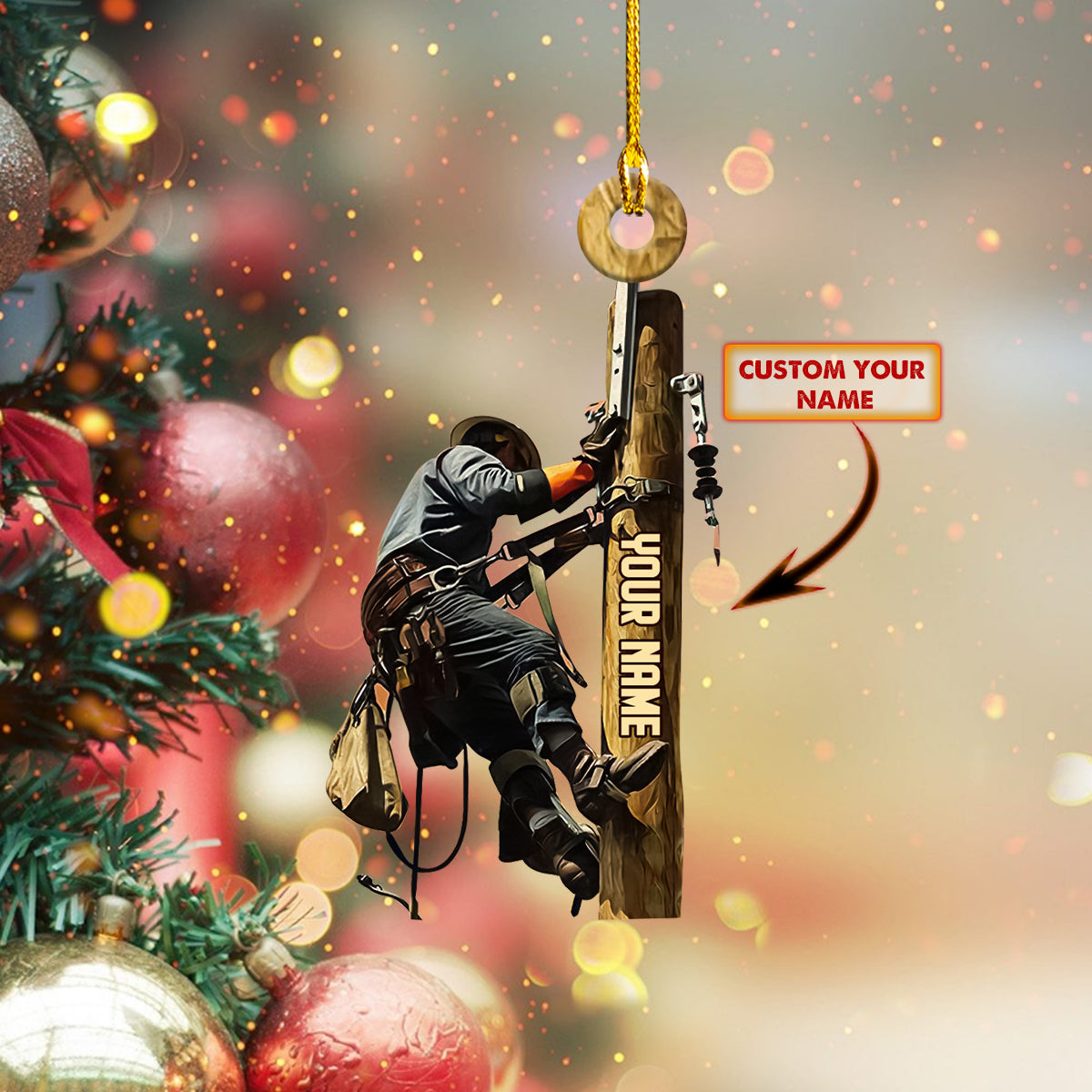 Lineman - Personalized Acrylic Ornament