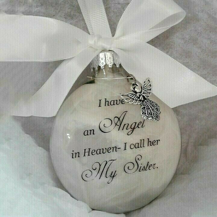 Beautiful ornaments feather ball - Angel In Heaven Memorial Ornament