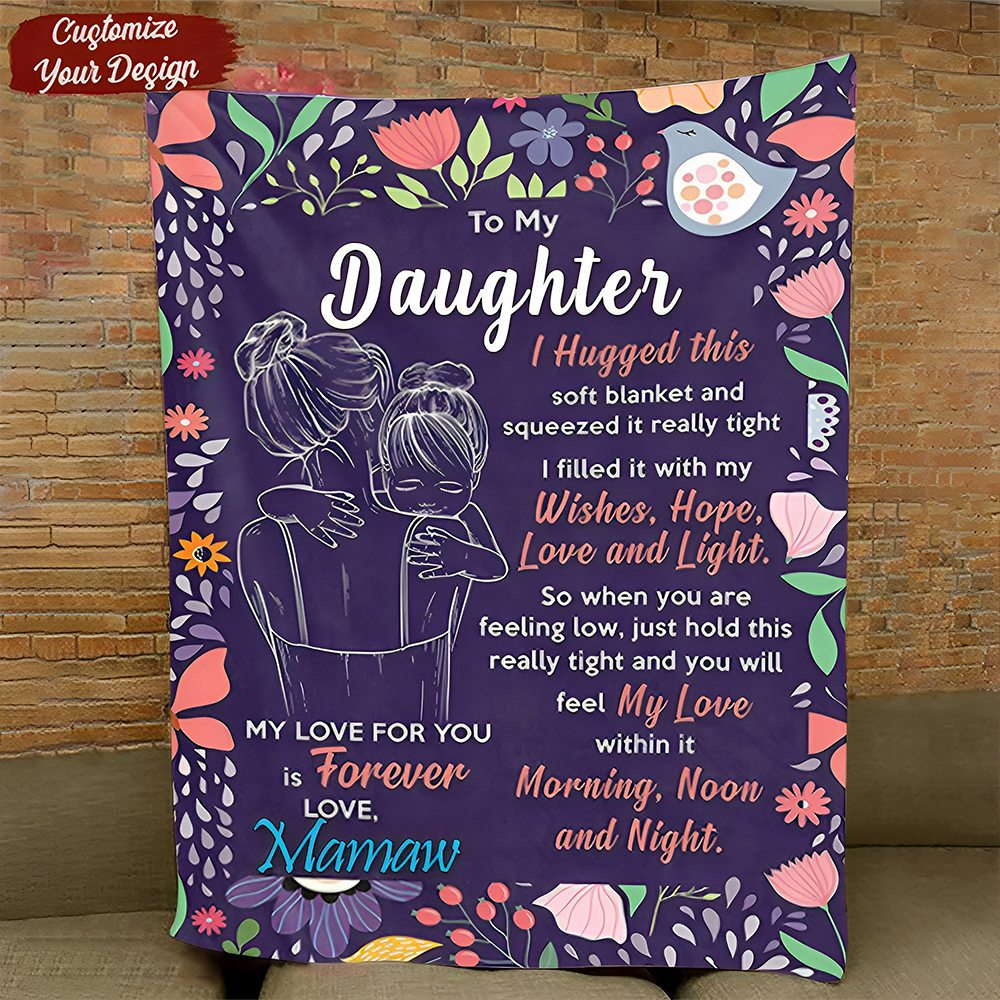 Personalized Granddaughter's Gift-Sweet Words Blanket