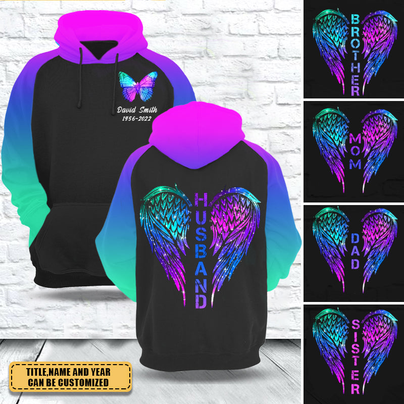 Angel Wings Butterfly 3D Hoodie In Loving Memory Gift