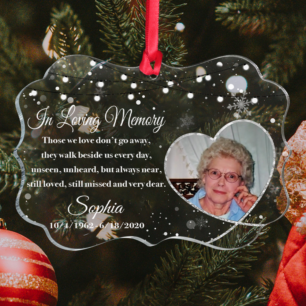 In Loving Memory - Personalized Memorial Acrylic Ornament