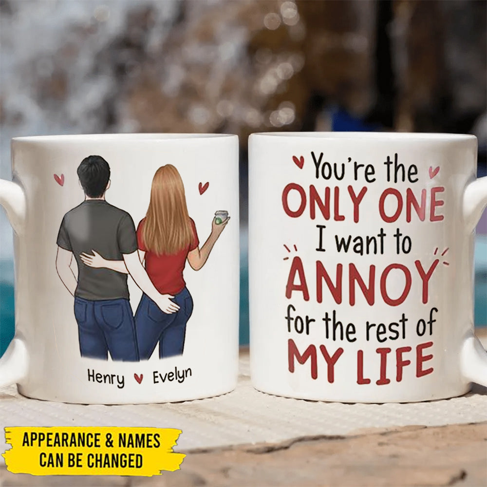 I Promise To Always Be By Your Side - Couple Personalized Custom Mug - Gift For Husband Wife, Anniversary