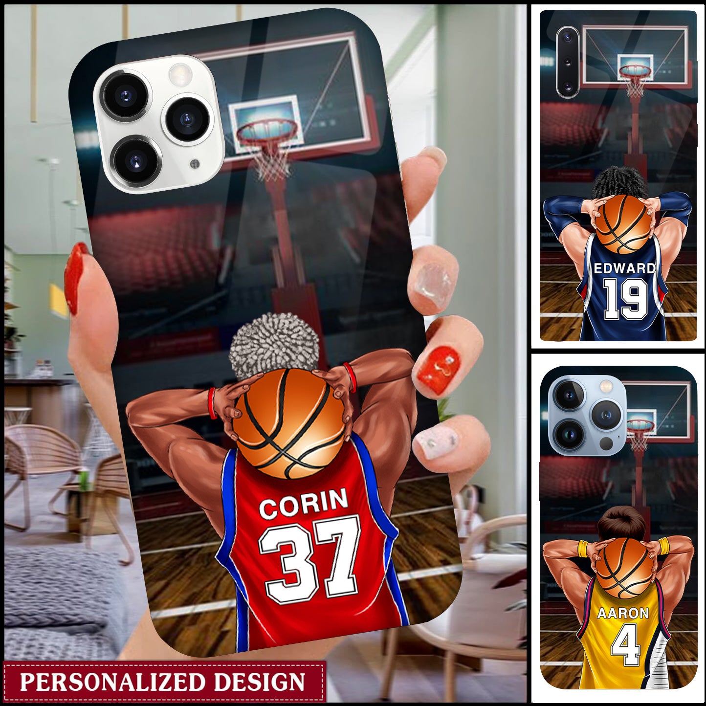 Personalized Basketball Player Phone Case, Gift For Basketball Lovers