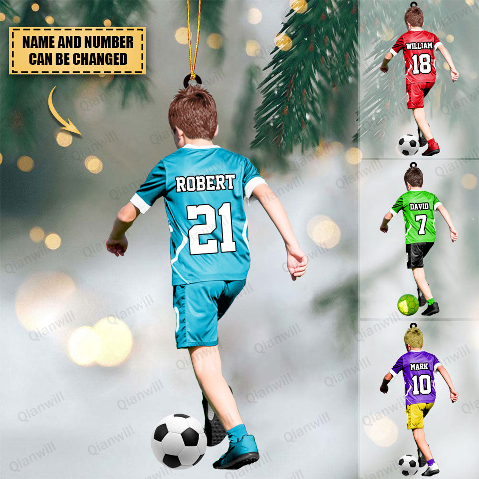 Personalized Sports Christmas Ornaments - Soccer Jersey